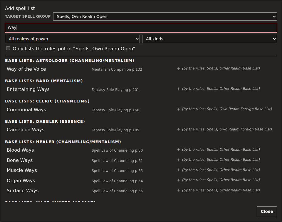 Screenshot of the change