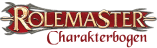 Rolemaster Charakterbogen